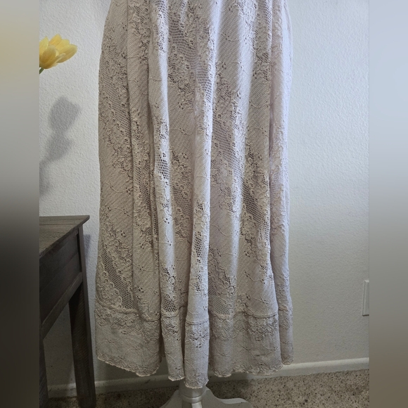 Rabbit Rabbit Rabbit Designs Tan Beige Lace Dress - Picture 3 of 7